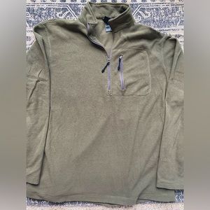 Narragansett Traders Army Green Light Fleece Quarter-Zip Jacket: Size XXL